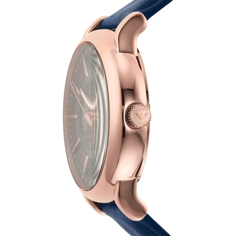 Emporio Armani Automatic Skeleton Blue Dial Men's Watch- AR60050